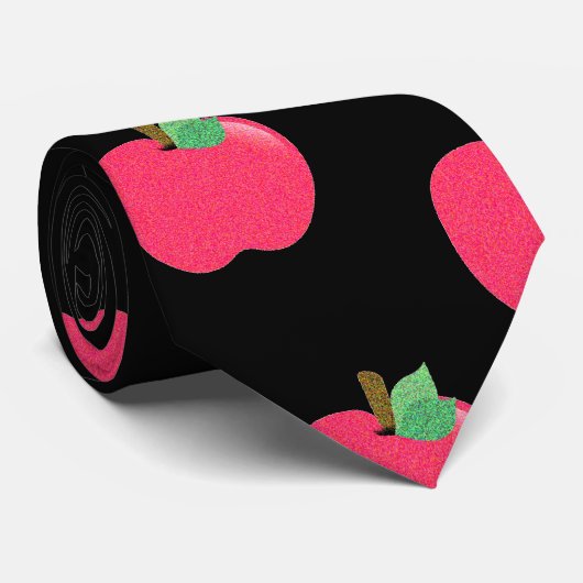 Rode appels stropdas (Opgerold)