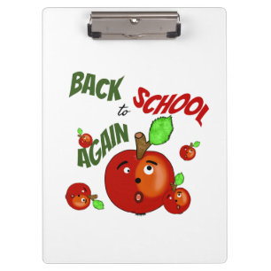 Rode appels terug naar school klembord