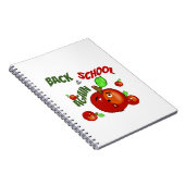 Rode appels terug naar school notitieboek (Rechterzijde)