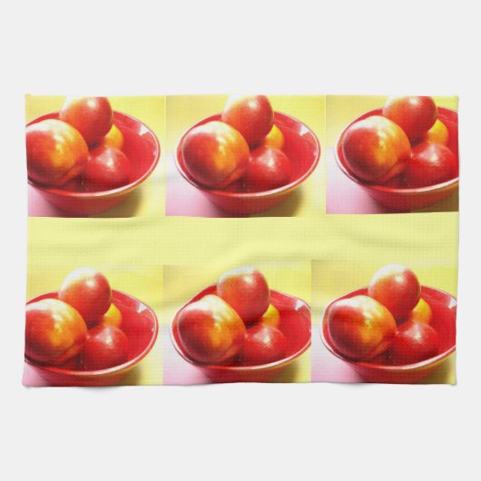 Rode appels theedoek (Horizontaal)