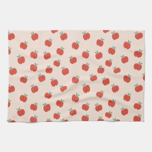 Rode appels theedoek (Horizontaal)