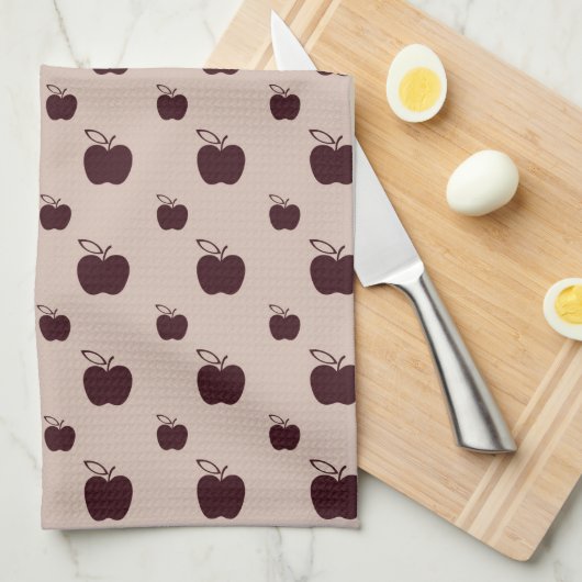 Rode appels theedoek (Quarter Fold)