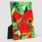 Rode appels waterverf originele kunst schilderij fotoplaat (Zijkant)