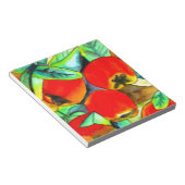 Rode appels waterverf originele kunst schilderij notitieblok (Schuin)