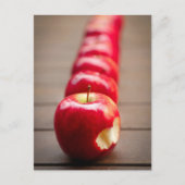rode appelvrucht briefkaart (Voorkant)