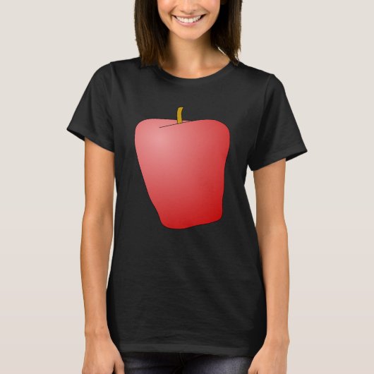 rode appelvrucht t-shirt (Voorkant)