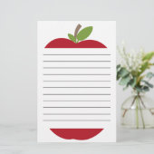 Rode appelwijn briefpapier (Staand voorkant)