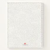 rode appelwijn Monogrammed Cookbook Recipe Notitieboek (Achterkant)