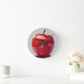 Rode Apple Kitchen wandklok (Huis)