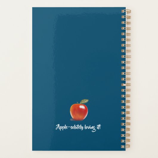 Rode Apple Kleuterschool Leraar Planner (Achterkant)