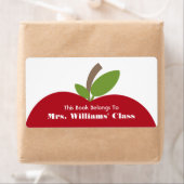 Rode Apple-leerplank voor klaslokaal Etiket (Insitu)