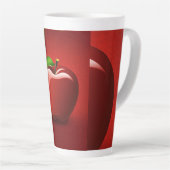 Rode Apple Logo Mok | Cute Fruit Appel Icoon | Min (Rechterhoek)