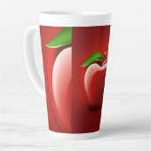 Rode Apple Logo Mok | Cute Fruit Appel Icoon | Min (Linkerhoek)