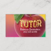Rode Apple Tutor Pnk Sinaasappel Visitekaartje (Voorkant)