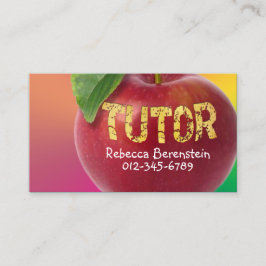 Rode Apple Tutor Pnk Sinaasappel Visitekaartje