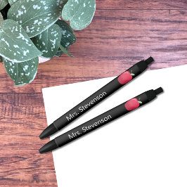 Rode Apple zwarte inkt leraar pen