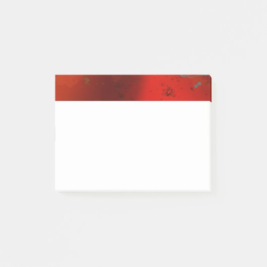 Rode, Aqua & Gouden Grunge Digitale Abstracte Kuns Post-it® Notes (Voorkant)