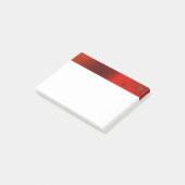 Rode, Aqua & Gouden Grunge Digitale Abstracte Kuns Post-it® Notes (Schuin)