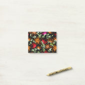 Rode Aquarel Bloemen 3 Post-it® Notes (Op bureau)