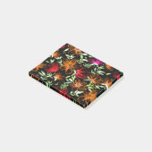 Rode Aquarel Bloemen 3 Post-it® Notes (Schuin)