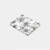 Rode Aquarel Bloemen 4 Post-it® Notes (Schuin)