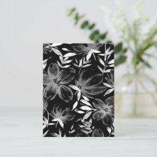 Rode Aquarel Bloemen 7 Briefkaart