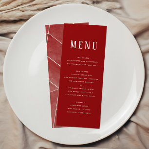 Rode Aquarel Geometrische Galajournaal Menu
