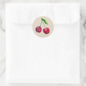 Rode Aquarel Kersen Cute Fruit Envelope Zegel (Tas)