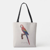 Rode Ara of Blauw-gele Ara, Ara macao Tote Bag (Achterkant)