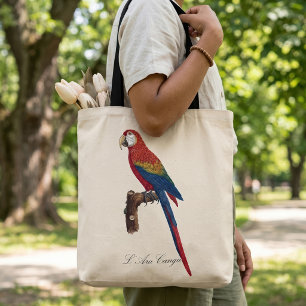 Rode Ara of Blauw-gele Ara, Ara macao Tote Bag