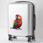 🦜 Rode Ara Sticker Tropische Vogel Cadeau Idee (Koffer)