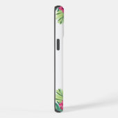 Rode ara tropische bloemen iPhone hoesje (Rechterkant)