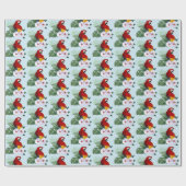 Rode ara tropische vogel bloempapegaai cadeaupapier (Vlak)