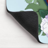 Rode ara tropische vogel bloempapegaai muismat (Hoek)