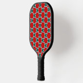 rode Arabisch Egypte geometrische vector Pickleball Paddle (Links)