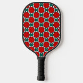 rode Arabisch Egypte geometrische vector Pickleball Paddle (Achterkant)