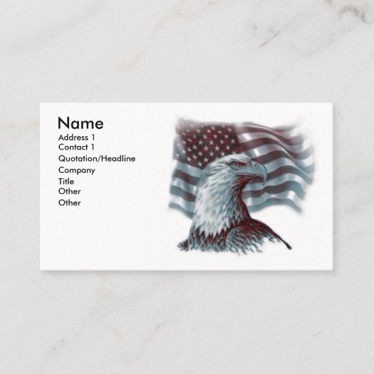 Rode arend - Patriottische Visitekaartjes (Voorkant)