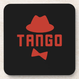 Rode Argentijnse Tango Fedora Bow Stropdas Danser Bier Onderzetter