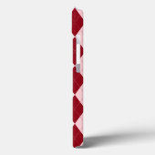 Rode Argyle Dieprode Roze Kleine Diamant Vorm Case-Mate iPhone Case (Achterkant / Links)