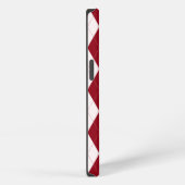Rode Argyle Dieprode Roze Kleine Diamant Vorm iPhone Hoesje (Rechterkant)