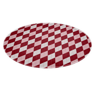 Rode Argyle Dieprood Roze Kleine Diamant Vorm Snijplank