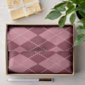 Rode Argyle (Ontwerp 42 Rode Serie) Tissuepapier (Geschenk)