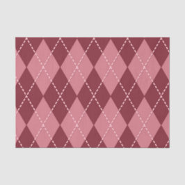 Rode Argyle (Ontwerp 42 Rode Serie) Tissuepapier