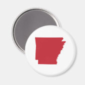Rode Arkansas Magneet (Voorkant / Achterkant)