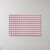 Rode Art Deco Patroon Canvas Afdruk (Voorkant)