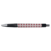 Rode Art Deco Patroon Pen (Voorkant)