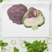 'Rode artisjok' keukenhanddoek (Gevouwen)