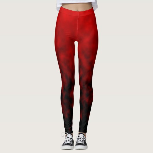 Rode Asstilte Leggings (Voorkant)