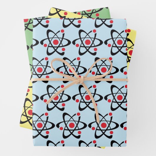 Rode atoms Science Design Wrapping Paper sets (In situ)