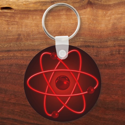 Rode atoom sleutelhanger (Voorkant)